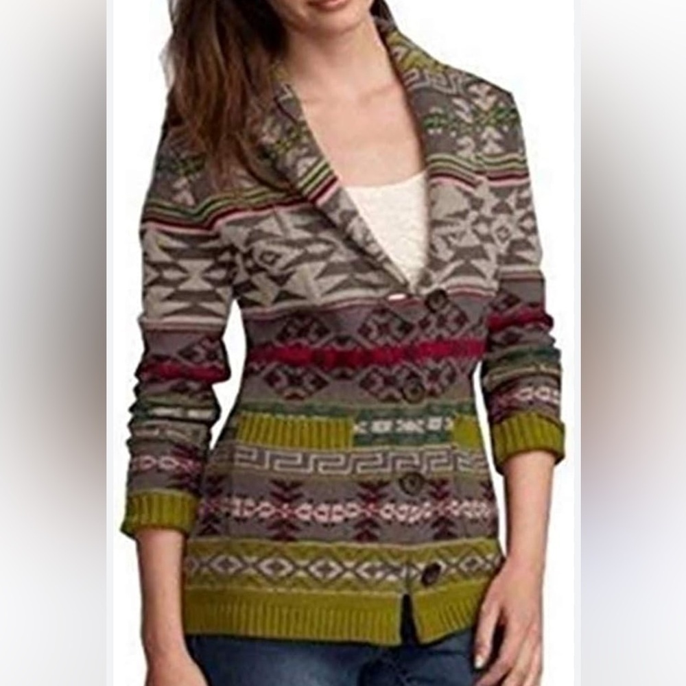Eddie Bauer Knit Shawl Collar Cardigan Sweater Size  SMALL